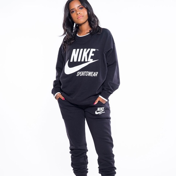 Nike Sportswear Crewneck Sweatshirt Black - Picture 4 of 4
